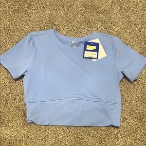 JoyLab Women's Light Blue Crop Top